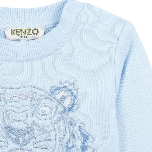 Baby Light Blue Tiger Sweat Top 36419 by Kenzo from Hurleys