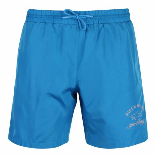 Mens Turquoise Branded Logo Swim Shorts 54073 by Paul And Shark from Hurleys