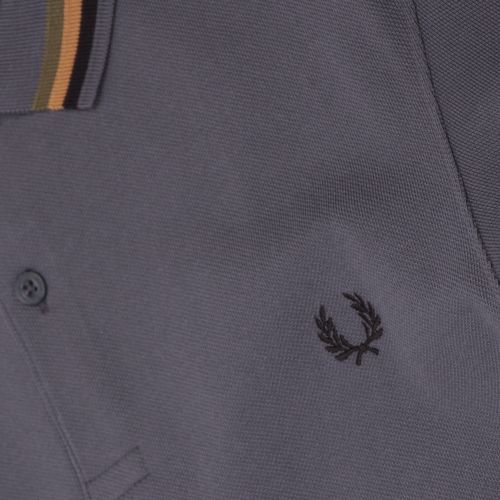 Mens Lead Bomber Stripe Collar S/s Polo Shirt 38167 by Fred Perry from Hurleys