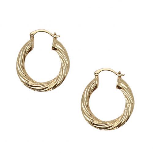 Womens Gold Vieanit Hoop Earrings 92834 by Vila from Hurleys