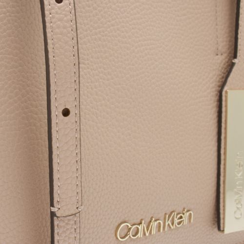 Womens Nude Folded Side Medium Tote Bag 42829 by Calvin Klein from Hurleys