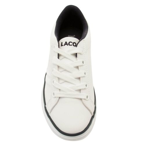 Child White Lerond Trainers (1-13) 24031 by Lacoste from Hurleys