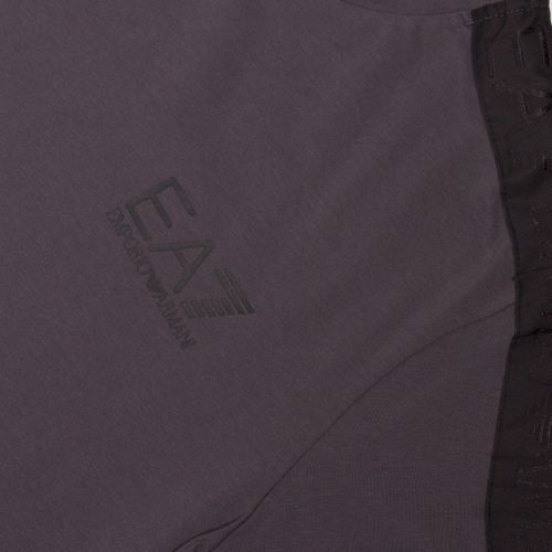 Mens Asphalt Train Logo Taped Stretch Fit S/s T Shirt 38367 by EA7 from Hurleys