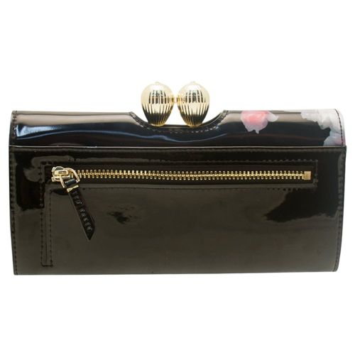 Ted Baker Ayvill Small Puffer Leather Matinee Purse, Black at John Lewis &  Partners