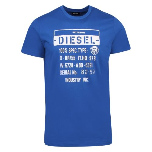 Mens Blue T-Diego-S1 S/s T Shirt 58756 by Diesel from Hurleys