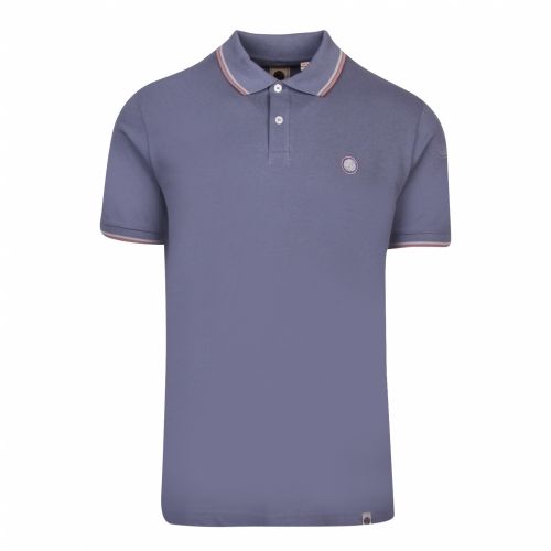 Mens Blue Tipped Pique S/s Polo Shirt 40557 by Pretty Green from Hurleys