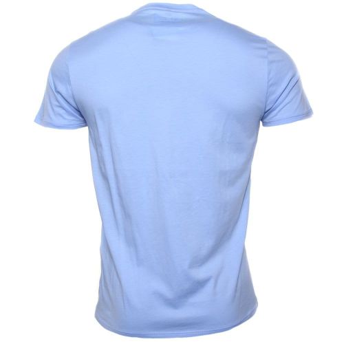 Mens Azure Blue Chest Logo S/s Tee Shirt 27236 by Armani Jeans from Hurleys