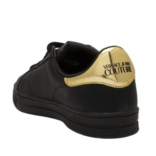 Mens Black Logo Emblem Trainers 83670 by Versace Jeans Couture from Hurleys