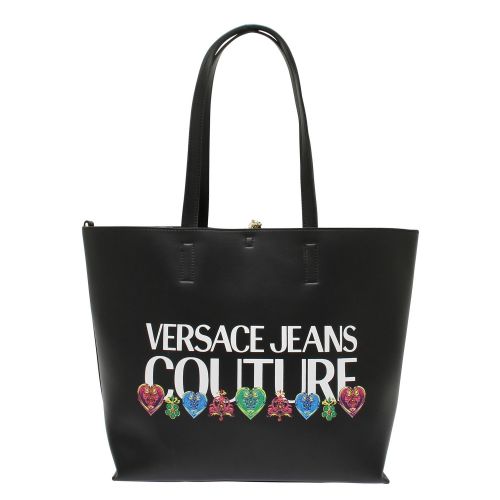 Womens Black Branded Reversible Shopper Bag 55128 by Versace Jeans Couture from Hurleys