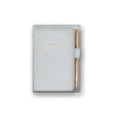 Womens Grey Mini Notebook & Pen Set 84435 by Katie Loxton from Hurleys