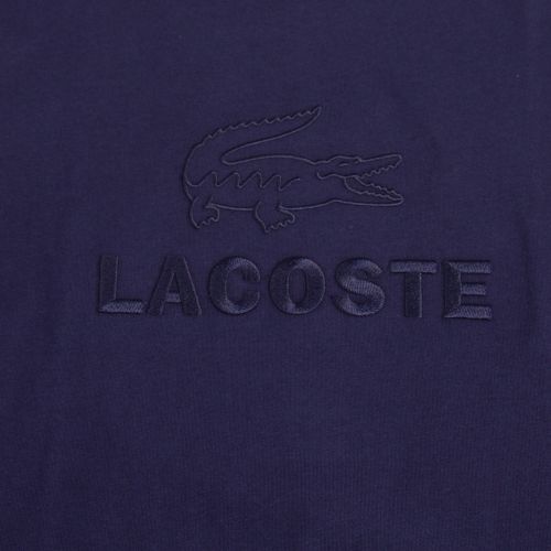 Mens Navy Tonal Logo S/s T Shirt 59344 by Lacoste from Hurleys