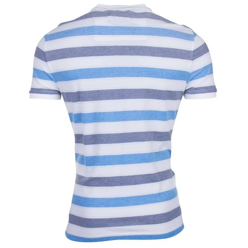 Mens Bright White Birdseye Wide Stripe S/s Tee Shirt 71173 by Original Penguin from Hurleys