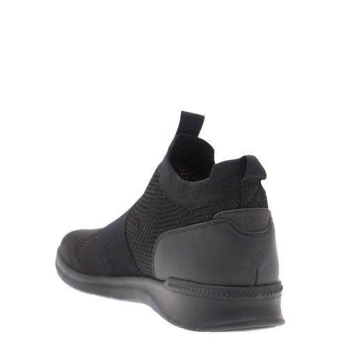 Athleisure Mens Black Extreme_Slon_Knit Trainers 26708 by BOSS from Hurleys