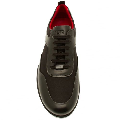 Mens Black Flat_Lowp Trainers 22704 by HUGO from Hurleys