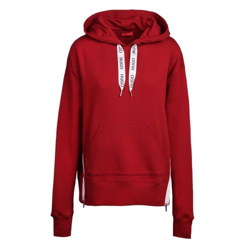 Womens Red Dreali Hooded Sweat Top 76234 by HUGO from Hurleys