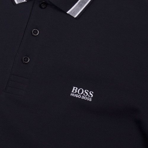 Green Mens Navy Paddy S/s Polo Shirt 83368 by BOSS from Hurleys