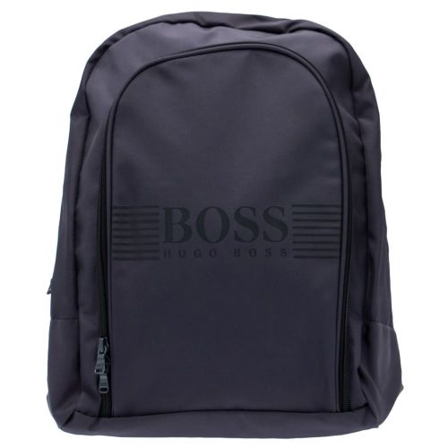 Boys Dark Grey Branded Backpack 19670 by BOSS from Hurleys