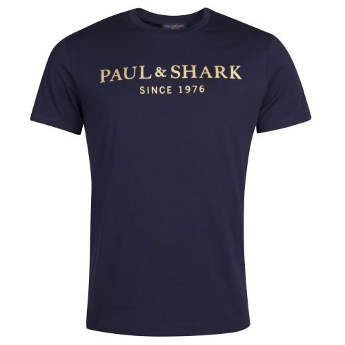Paul & Shark Mens Blue Chest Logo SF S/s T Shirt 24780 by Paul And Shark from Hurleys