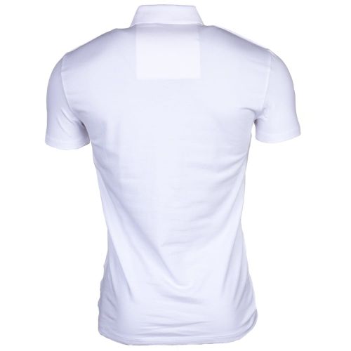Mens White Silver Label Shield S/s Polo Shirt 65192 by Antony Morato from Hurleys