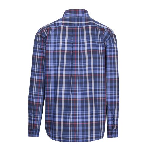 Mens Midnight Blue Check L/s Shirt 47680 by Fred Perry from Hurleys