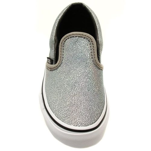 Kids Silver Matte Iridescent Slip-On Trainers (10-3) 22994 by Vans from Hurleys