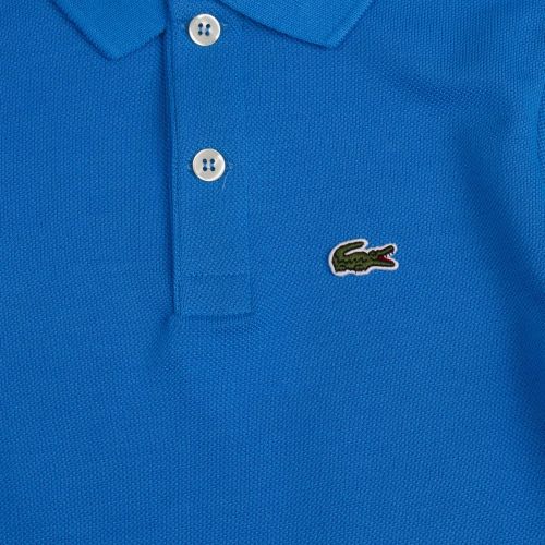 Boys Ibiza Blue Branded S/s Polo Shirt 83859 by Lacoste from Hurleys
