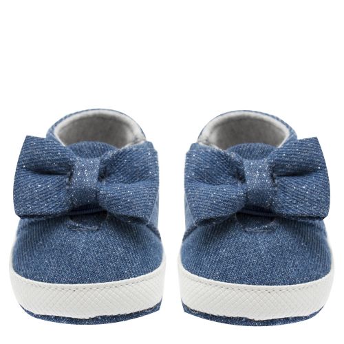 Baby Indigo Denim Bow Booties 40046 by Mayoral from Hurleys