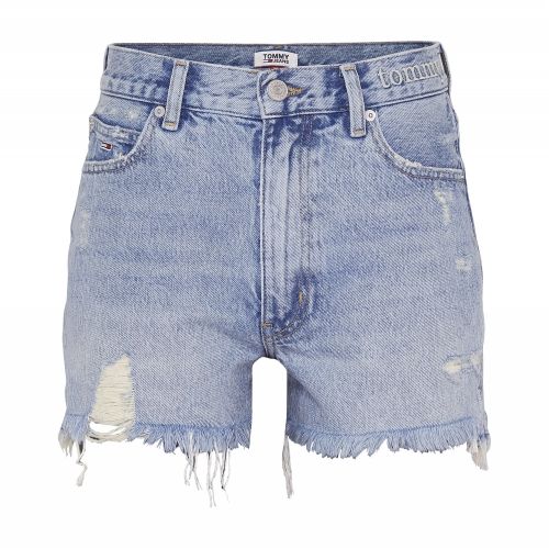 Womens Light Blue Distressed Denim Shorts 43598 by Tommy Jeans from Hurleys