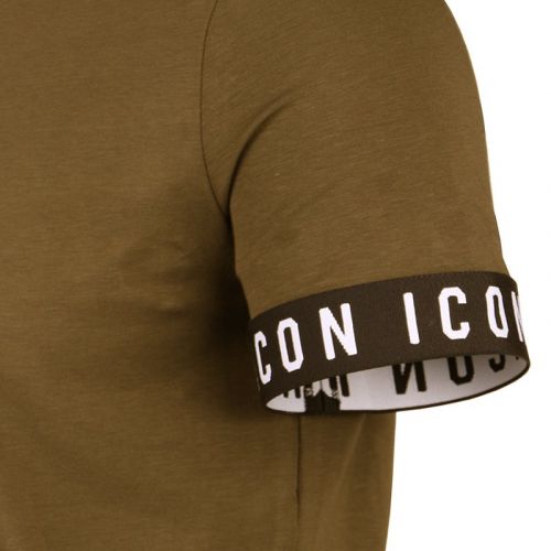 Mens Military Green Icon Armband S/s T Shirt 105912 by Dsquared2 from Hurleys