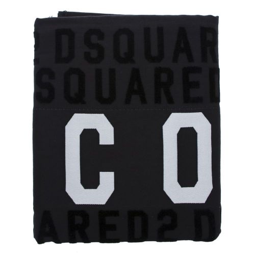 Mens Black Icon Beach Towel 27853 by Dsquared2 from Hurleys