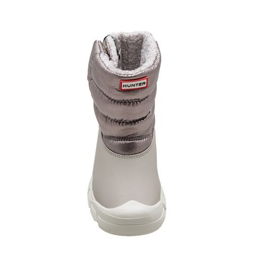 Junior Silver/Grey Metallic Snow Boots (12-3) 100371 by Hunter from Hurleys