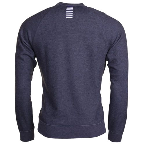 Mens Grey Melange Training Core Identity Crew Sweat Top 11442 by EA7 from Hurleys