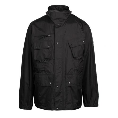 Mens Black Motor Shirt Jacket 95524 by Barbour International from Hurleys