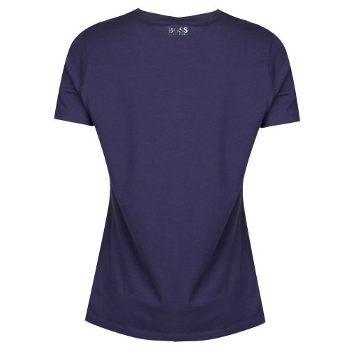 Casual Womens Dark Blue Tedecent S/s T Shirt 34496 by BOSS from Hurleys