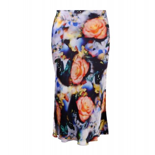 Womens Black Rose Print Midi Slip Skirt 98982 by PS Paul Smith from Hurleys