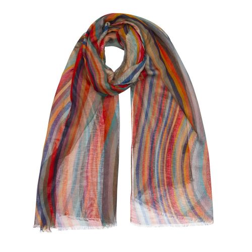 Womens Swirl Lightweight Scarf 83197 by PS Paul Smith from Hurleys