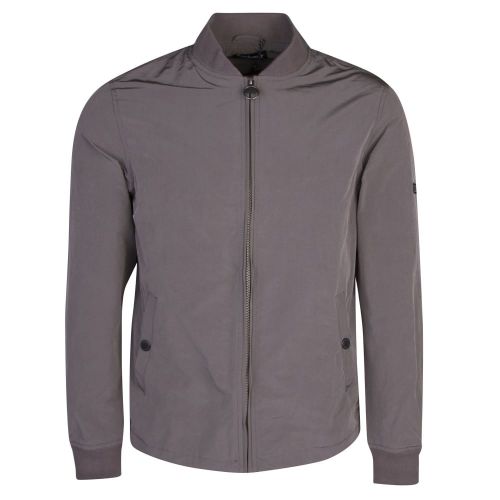 Mens Grey Bolt Zip Through Bomber Jacket 21928 by Barbour International from Hurleys