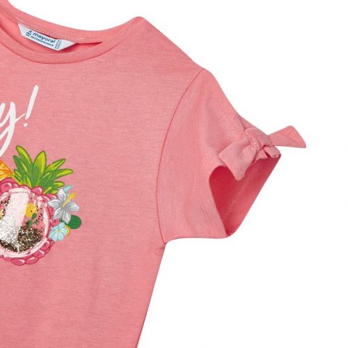 Girls Flamingo Sunglasses S/s T Shirt 82921 by Mayoral from Hurleys