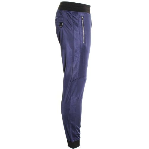 Mens Blue Marine Silver Label Polyester Cuffed Jog Pants 14596 by Antony Morato from Hurleys