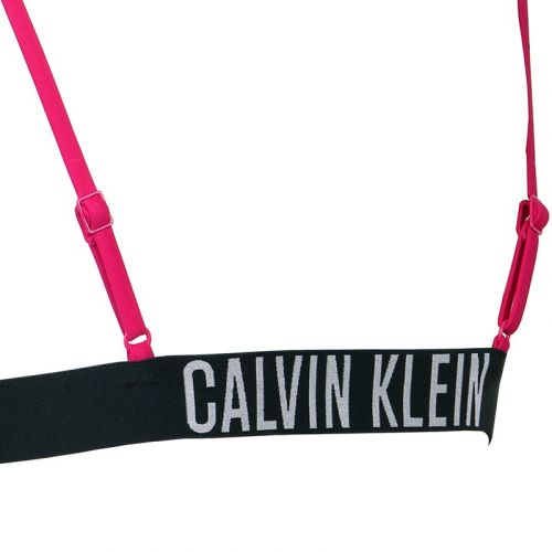 Womens Royal Pink Logo Band Bralette Bikini Top 105256 by Calvin Klein from Hurleys