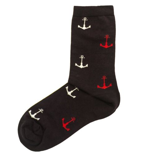 Womens Navy Anchor Socks 72332 by Barbour from Hurleys