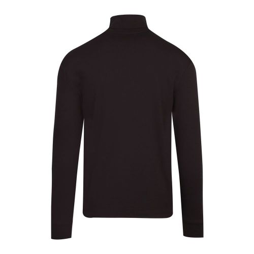 Mens Black Derollo Roll Neck L/s T Shirt 92601 by HUGO from Hurleys