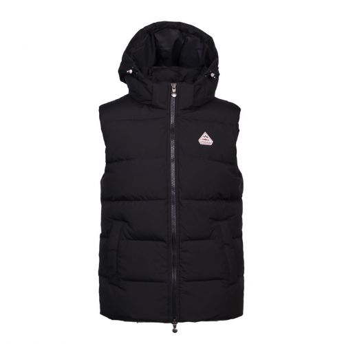 Mens Black Spoutnic Ripstop Hooded Gilet 96135 by Pyrenex from Hurleys