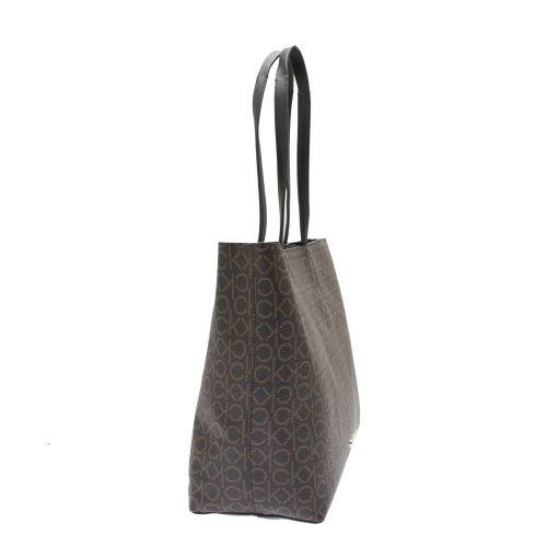 Womens Brown Mono Must Medium Shopper Bag & Purse 49867 by Calvin Klein from Hurleys