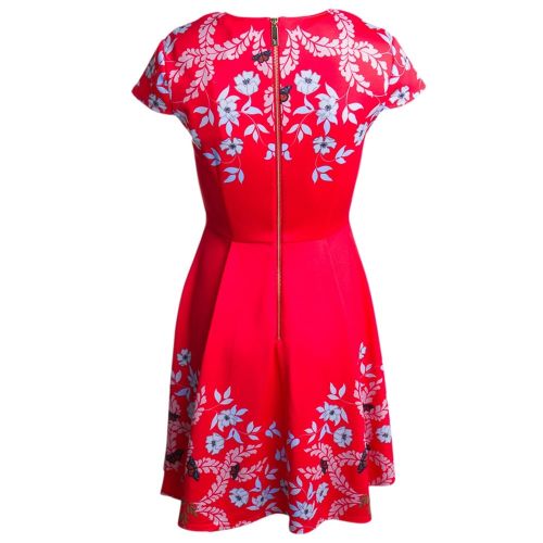 Womens Bright Red Saydi Kyoto Skater Dress 14069 by Ted Baker from Hurleys