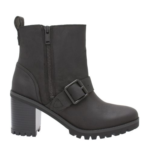Womens Black Fern Buckle Heeled Boots 46285 by UGG from Hurleys