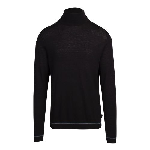 Mens Black Exarno Roll Neck Knitted Jumper 79800 by Ted Baker from Hurleys