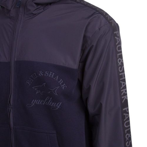 Mens Navy Branded Hooded Jacket 81706 by Paul And Shark from Hurleys