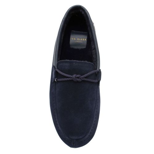 Mens Navy Seffel Moccasin Slippers 79889 by Ted Baker from Hurleys