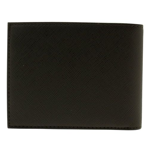 Mens Black Saffiano Bifold Wallet 11135 by Armani Jeans from Hurleys